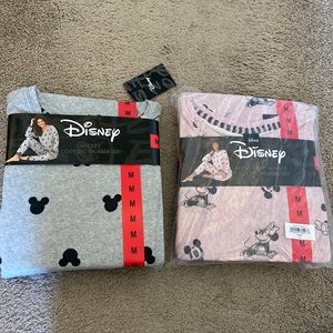 Disney pajama sets TWO pairs super cute brand new Mickey & Minney size Medium